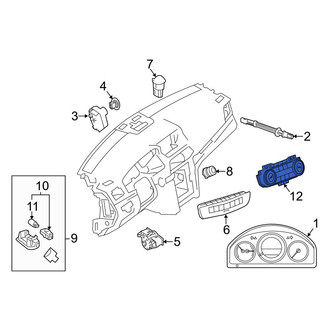 Mercedes-Benz OE - Rear HVAC Temperature Control Panel