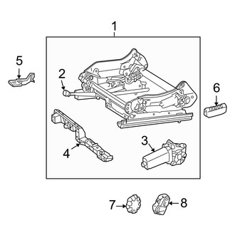 Mercedes-Benz OE - Left Seat Track Adjust Mechanism
