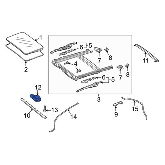 Mercedes-Benz OE - Sunroof Motor