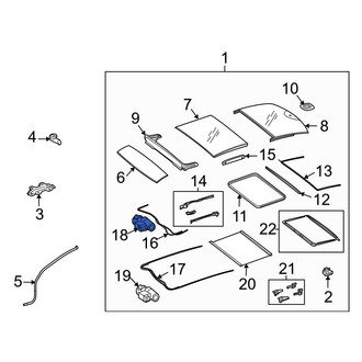 Mercedes-Benz OE - Sunroof Motor