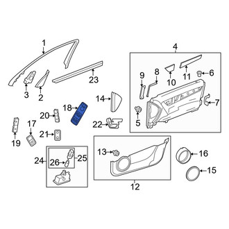Mercedes-Benz OE - Front Left Door Window Switch