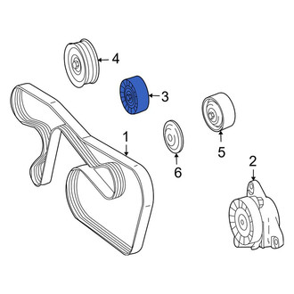 Mercedes-Benz OE - Accessory Drive Belt Idler Pulley