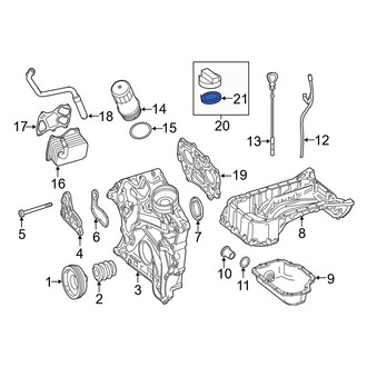 Mercedes-Benz OE - Engine Oil Filler Cap Gasket