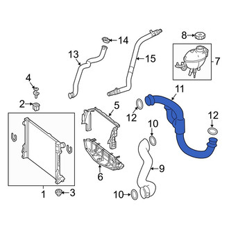 Mercedes-Benz OE - Lower Radiator Coolant Hose