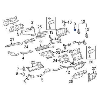 Mercedes-Benz OE - Rear Left Catalytic Converter Gasket