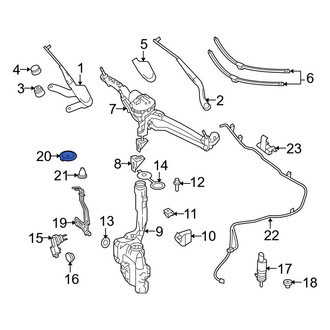 Mercedes-Benz OE - Windshield Washer Nozzle Cover