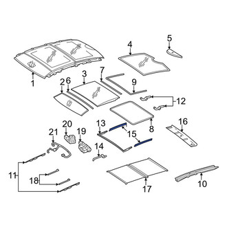 Mercedes-Benz OE - Left Sunroof Molding