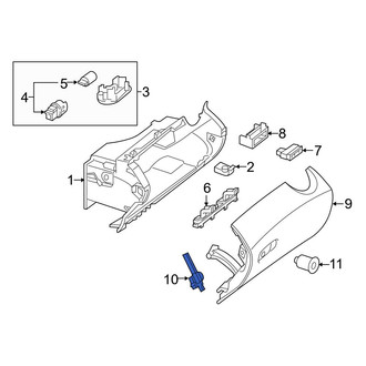 Mercedes-Benz OE - Glove Box Support