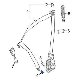Mercedes-Benz OE - Seat Belt Lap and Shoulder Belt Screw