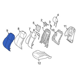 Mercedes-Benz OE - Front Left Seat Back Cushion Cover