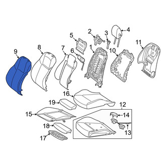 Mercedes-Benz OE - Front Left Seat Back Cushion Cover