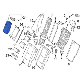 Mercedes-Benz OE - Rear Lower Seat Back Cushion Cover