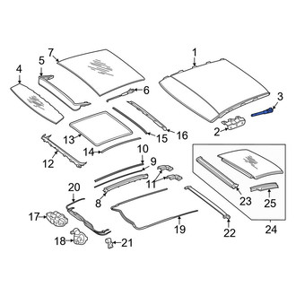 Mercedes-Benz OE - Sunroof Cover Bracket