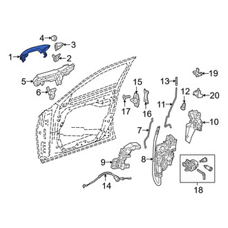 Mercedes-Benz OE - Front Left Outer Exterior Door Handle