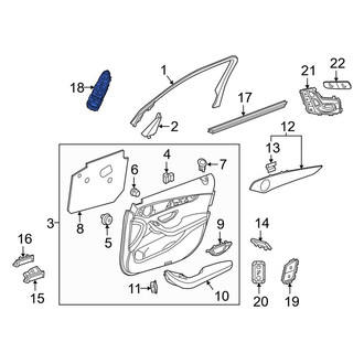 Mercedes-Benz OE - Front Left Door Window Switch