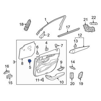 Mercedes-Benz OE - Door Interior Trim Panel Retainer