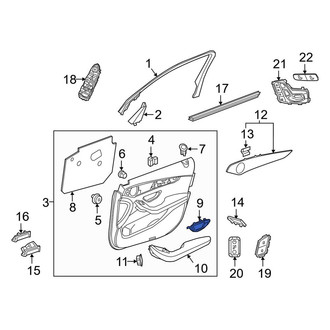 Mercedes-Benz OE - Front Left Inner Interior Door Handle