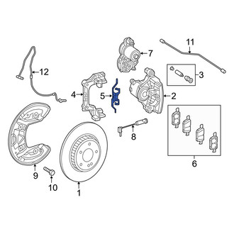 Mercedes-Benz OE - Disc Brake Anti-Rattle Clip