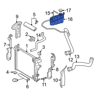 Mercedes-Benz OE - Engine Coolant Reservoir
