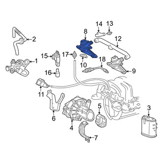 Mercedes-Benz OE - Secondary Air Injection Pump Check Valve