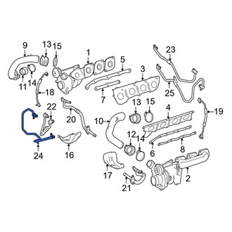 Mercedes-Benz OE - Turbocharger Coolant Line