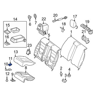 Mercedes-Benz OE - Center Radiator Support Splash Shield Nut
