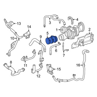 Mercedes-Benz OE - Left Turbocharger Inlet Hose