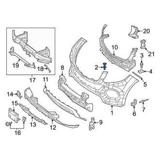 Mercedes-Benz OE - Bumper Cover Retainer