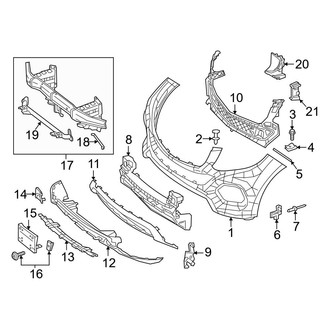 Mercedes-Benz OE - Front Bumper & Grille - Bumper & Components (W/O AMG Package)
