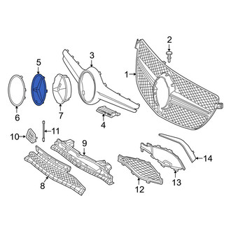 Mercedes-Benz OE - Front Inner Grille Emblem