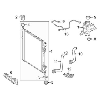 Mercedes-Benz OE - Cooling - Radiator & Components (2.1L)
