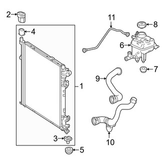 Mercedes-Benz OE - Cooling - Radiator & Components (3.5L)