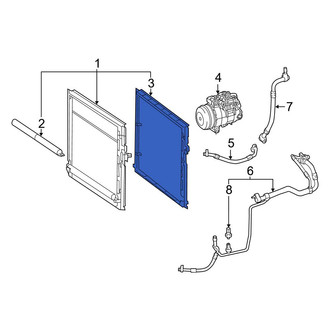 Mercedes-Benz OE - Radiator Mount Bracket