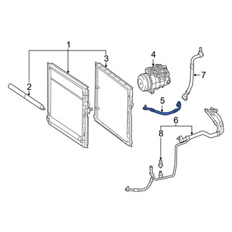Mercedes-Benz OE - A/C Refrigerant Discharge Hose