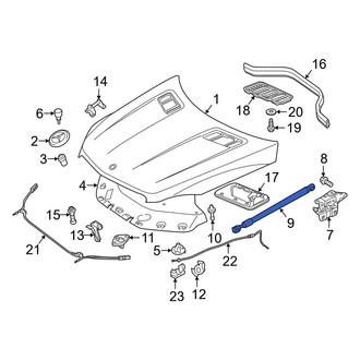 Mercedes-Benz OE - Front Right Hood Lift Support