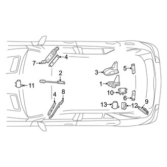 Mercedes-Benz OE - Electrical - Antenna (Sport Utility W166 Body Code)