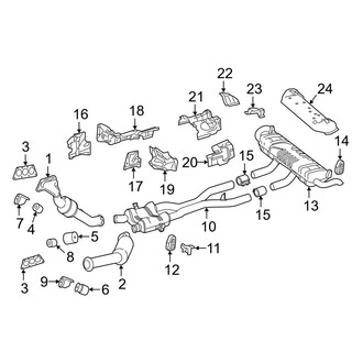Mercedes-Benz OE - Exhaust System - Exhaust Components (Base / 4Matic)