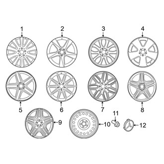 Mercedes-Benz OE - Wheels (Sport Utility W166 Body Code)
