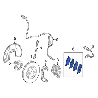 Mercedes-Benz OE - Front Disc Brake Pad Set