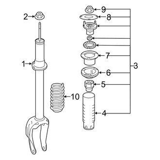 Mercedes-Benz OE - Front Suspension - Shocks & Components (W/O Air Suspension)
