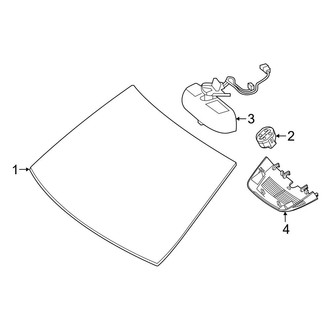 Mercedes-Benz OE - Windshield - Glass (Sport Utility W166 Body Code)