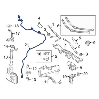 Mercedes-Benz OE - Front Windshield Washer Hose