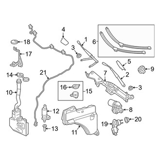 Mercedes-Benz OE - Windshield - Wiper & Washer Components