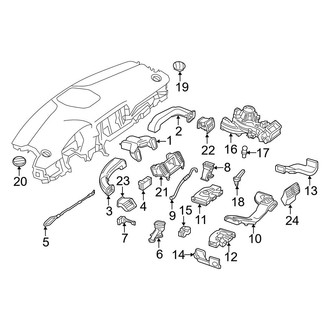 Mercedes-Benz OE - Instrument Panel - Ducts (HVAC System)