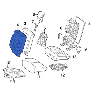 Mercedes-Benz OE - Rear Right Seat Back Cushion Cover