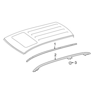 Mercedes-Benz OE - Roof - Exterior Trim (W/O Panoramic Roof), (Sport Utility W166 Body Code)