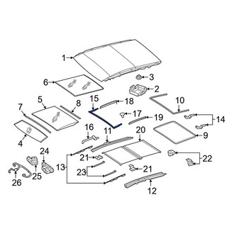 Mercedes-Benz OE - Sunroof Deflector