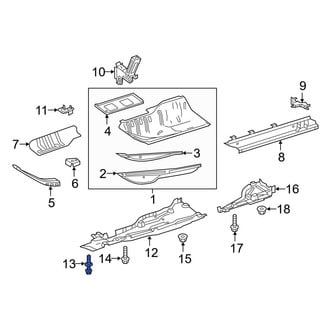 Mercedes-Benz OE - Quarter Panel Splash Shield Rivet