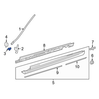 Mercedes-Benz OE - Windshield Molding Clip