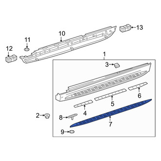 Mercedes-Benz OE - Left Running Board Step Pad